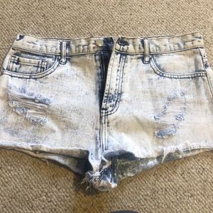 Denim shorts